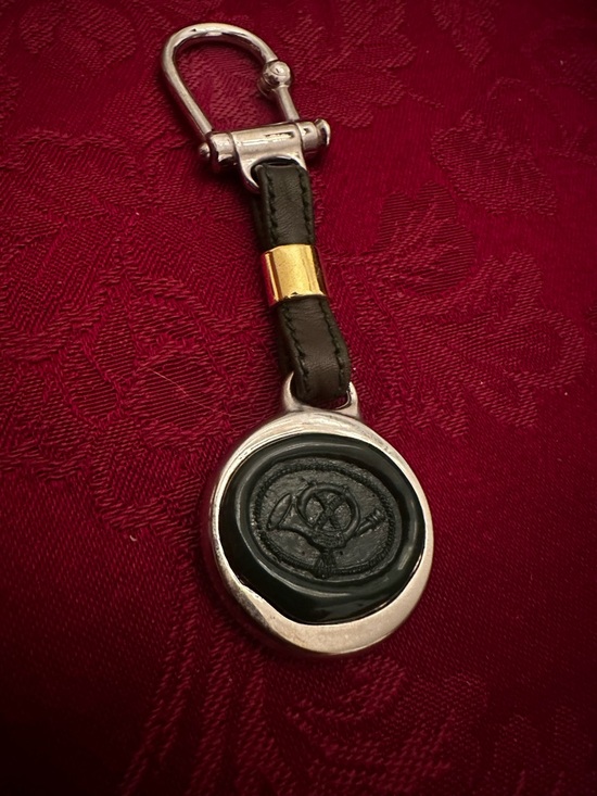 Gucci Handbags - Gucci Green, Silver and Gold Vintage Wax Seal Keychain / Bag Charm.